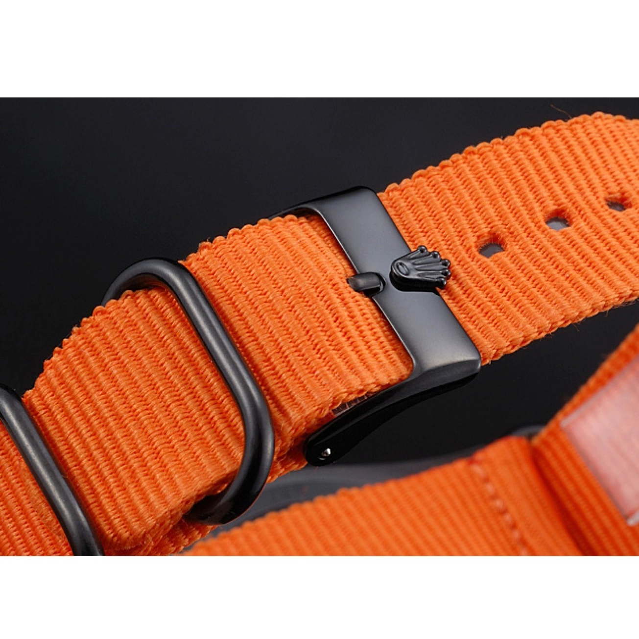 Aaa replica watch Nylon Strap Orange Milgauss Bamford Rolex 622003 0717